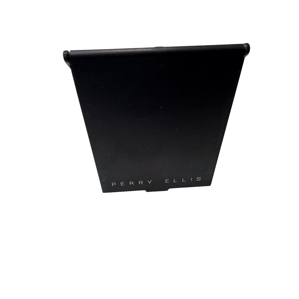 Perry Ellis Black Folding Travel Mirror Portable Stand Up Compact Vanity